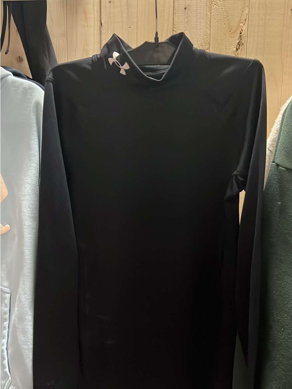 Under Armour Black Long-Sleeve Mock Neck Performance Dress